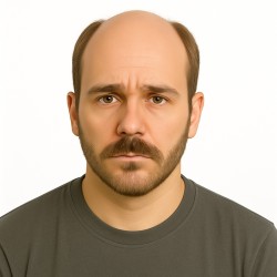 Men's Hair System – Light Brown with Ash Tone (Color 7ASH), Super Fine Welded Mono Base, 100% Remy Indian Human Hair