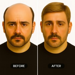 Men's Hair System – Dark Blonde (Color 18), Super Fine Welded Mono Base, 100% Remy Indian Human Hair