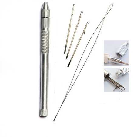 Set of Pulling Loop & Needle Applicator for Micro Ring Hair Extensions