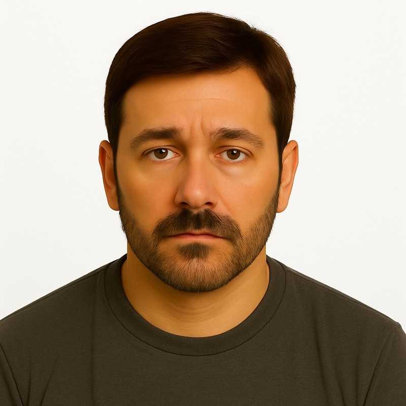 Men's Hair System - Medium Brown (Color 6), Super-Thin 0.08mm Skin Base with French Lace Front, 100% Remy Indian Human Hair