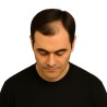 Men's Frontal Hairpiece - Light Dark Brown (Color 5), Receding Hairline Coverage, 100% Remy Indian Human Hair