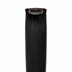 Single Weft Funky Streak Clip-In Hair Extension – Jet Black (Color 1)