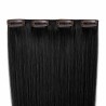Single Weft Clip-In Hair Extension – Jet Black (Color 1)