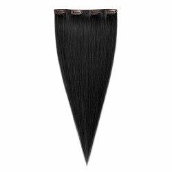 Single Weft Clip-In Hair Extension – Jet Black (Color 1)