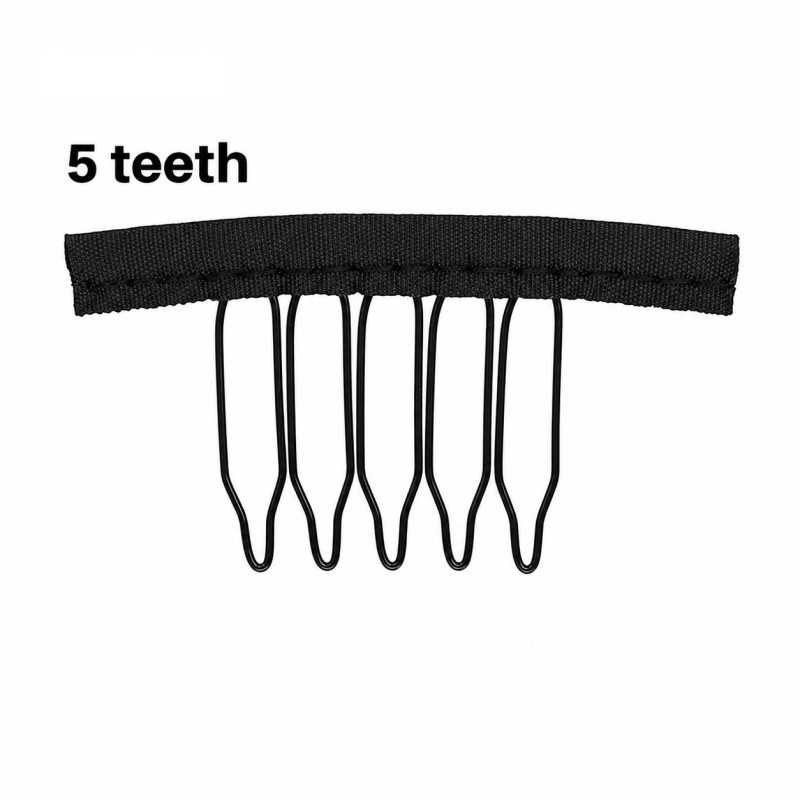 5-Tooth Snap Wig Clips – Compact Wig Combs for DIY Wig Making