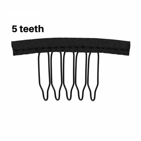 5-Tooth Snap Wig Clips – Compact Wig Combs for DIY Wig Making