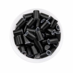 Silicone-Lined Copper Micro Rings – Secure Tubes for Hair Extensions