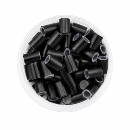 Silicone-Lined Copper Micro Rings – Secure Tubes for Hair Extensions
