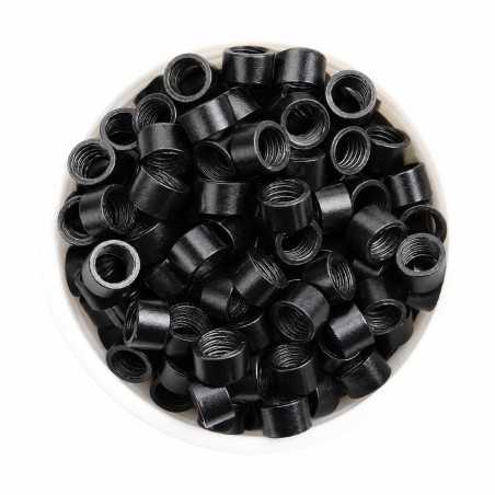Screw-Line Micro Rings – Secure Beads for Micro Hair Extensions