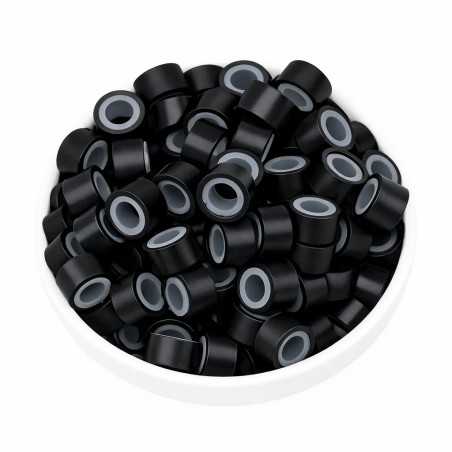 Silicone-Lined Micro Rings – Soft Grip Beads for Hair Extensions Installation