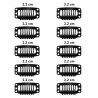 10-Pack T-Shape Snap Clips with Silicone Grip – Secure Clips for Hair Extensions