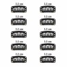 10-Pack U-Shape Snap Clips with Silicone Grip – Secure Clips for Hair Extensions