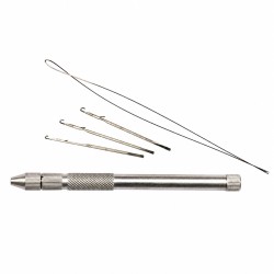 Micro Ring Hair Extension Tool Set – Pulling Loop and Needle Applicator Kit