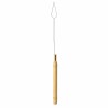 Pulling Loop Tool for Nano Ring Hair Extensions – Ergonomic Wooden Handle Threading Applicator