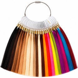 Hair Extension Color Ring Chart – 100% Human Hair Shade Guide