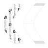 1522 Clear Contour Double-Sided Tape Strips for Hair Systems | Walker Tape