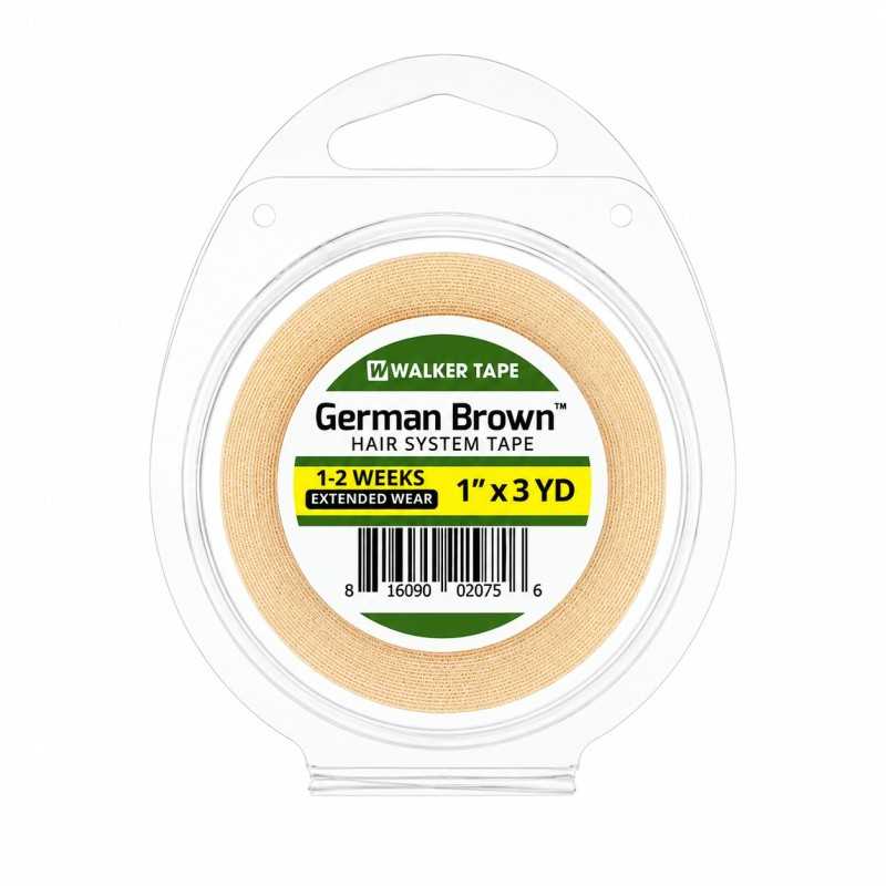 German Brown Double-Sided Tape Roll for Hair Systems | Walker Tape