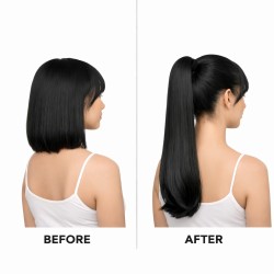 Wrap Around Ponytail Hair Extensions – Jet Black (Color 1)