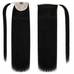 Wrap Around Ponytail Hair Extensions – Jet Black (Color 1)