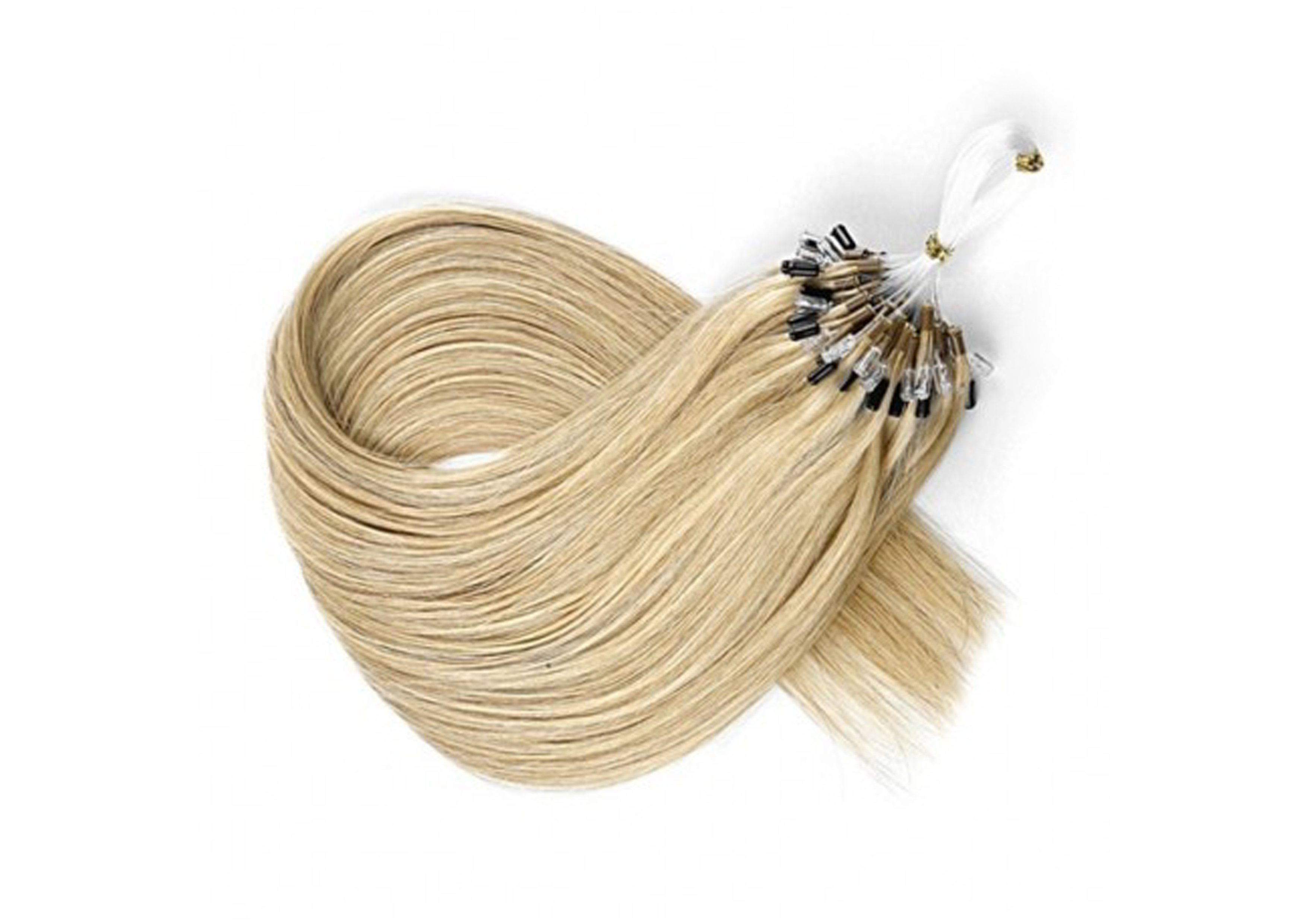 Micro loop ring hair extensions