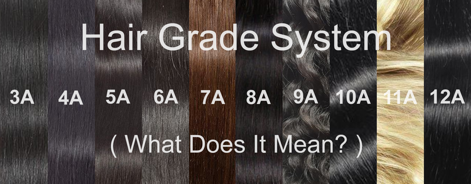 What do human hair extension grades mean?